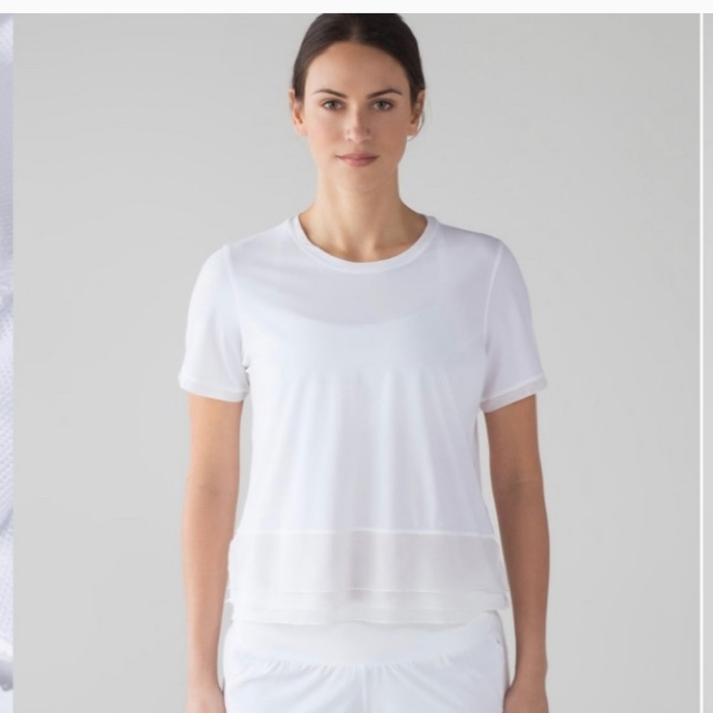 Lululemon White Sole Training Top Size 8